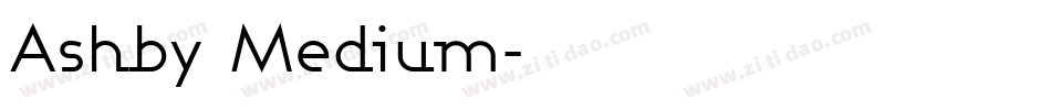 Ashby Medium字体转换
